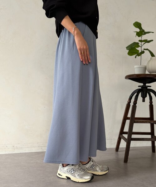 Chez toi（シェトワ）の「梨地セミフレアスカート（スカート・レディース・ブルー/ネイビー/オレンジ/ブラック・FREE）」の15枚目の写真