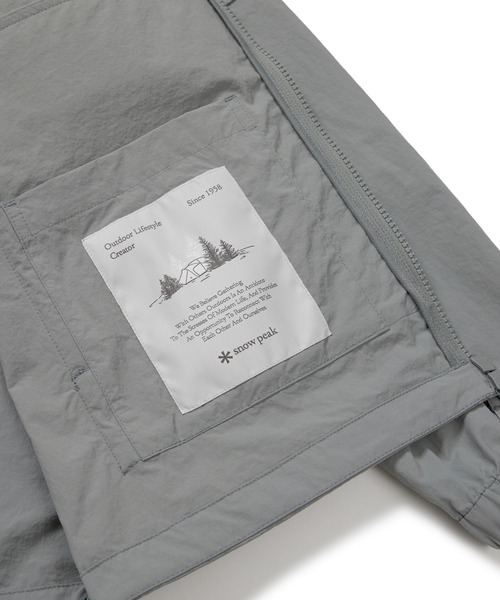 Snow Peak（スノーピーク）の「Snow Peak / Taslan Pocket Windbreaker  タスランポケットウィンドブレーカー 海外限定（ナイロンジャケット・メンズ・ダークグリーン/オリーブ/ブラック・M/XL/L）」の16枚目の写真
