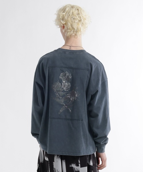 HARE（ハレ）の「Vintageバックプリントカットソー(HARE)（Tシャツ/カットソー・メンズ・ブラック/パープル/ネイビー・MEDIUM/SMALL）」の3枚目の写真
