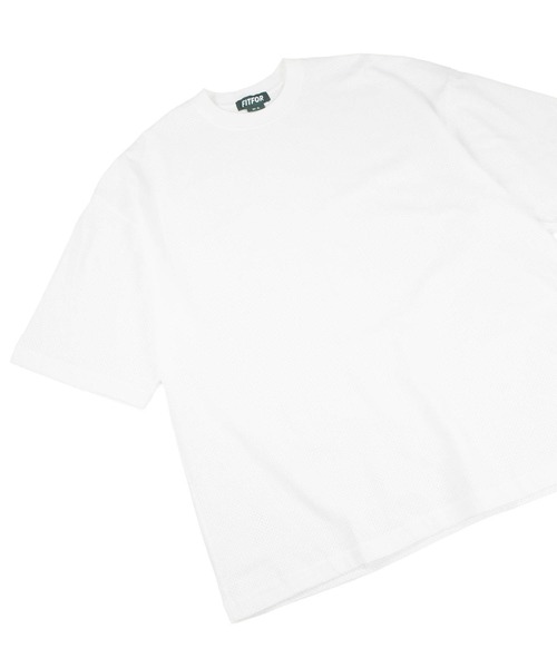 fitfor(フィットフォー)の「【SE1】【FIT FOR/フィットフォー】 #501 MESH WIDE BOX TEE(Tシャツ/カットソー・メンズ・White・XL)」の1枚目の写真