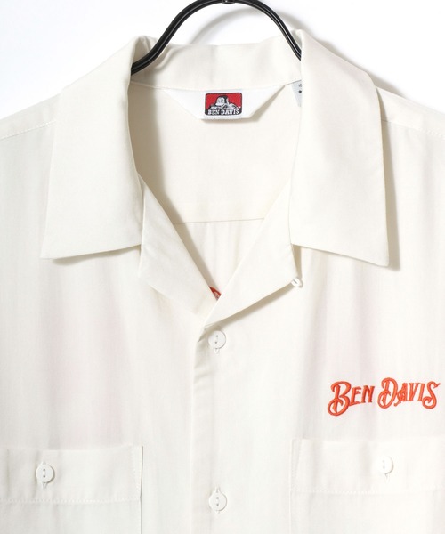 BEN DAVIS(ベンデイビス)の「BEN DAVIS/ベンデイビス SOUVENIR OC SS SHIRT/オーバーサイズ ドレープ バックプリント刺繍 オープンカラー 半袖シャツ/レディース メンズ(シャツ/ブラウス・メンズ・ブラック/オフホワイト/ライトグリーン・M/XL/L)」の16枚目の写真