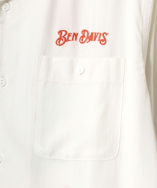BEN DAVIS(ベンデイビス)の「BEN DAVIS/ベンデイビス SOUVENIR OC SS SHIRT/オーバーサイズ ドレープ バックプリント刺繍 オープンカラー 半袖シャツ/レディース メンズ(シャツ/ブラウス・メンズ・ブラック/オフホワイト/ライトグリーン・M/XL/L)」の18枚目の写真