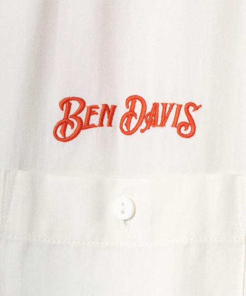 BEN DAVIS(ベンデイビス)の「BEN DAVIS/ベンデイビス SOUVENIR OC SS SHIRT/オーバーサイズ ドレープ バックプリント刺繍 オープンカラー 半袖シャツ/レディース メンズ(シャツ/ブラウス・メンズ・ブラック/オフホワイト/ライトグリーン・M/XL/L)」の19枚目の写真