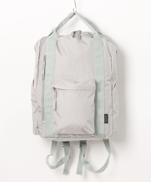 WILD THINGS(ワイルドシングス)の「【WILD THINGS】FLIGHT 2WAY BACKPACK(バックパック/リュック・メンズ・ライトグレー/ブラック・FREE)」の2枚目の写真