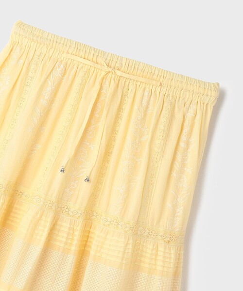 GRACE CONTINENTAL(グレースコンチネンタル)の「ピンタックティアードスカート(スカート・レディース・イエロー/ホワイト・36)」の16枚目の写真