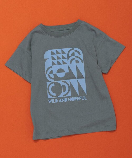 aBity select(アビティセレクト)の「【新色追加/aBity select./アビティセレクト】アソートロゴ半袖Tシャツ(Tシャツ/カットソー・キッズ・ブラウン/ライトピンク/アイボリー/サックスブルー/イエロー/カーキ/チャコールグレー/その他1・130/120/110/100/90)」の3枚目の写真