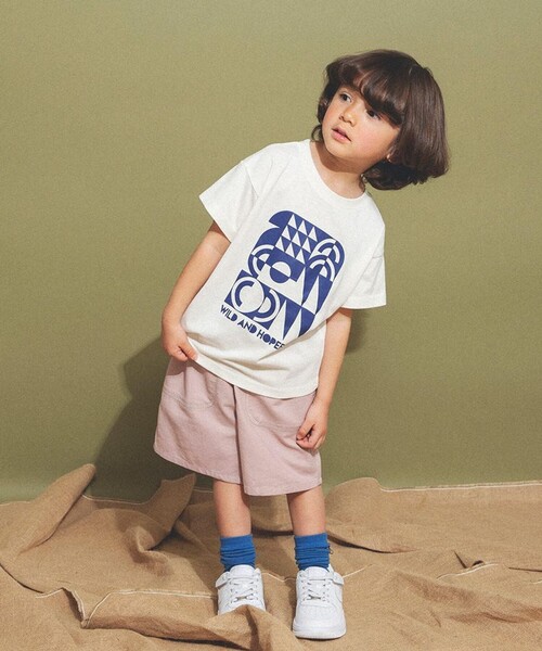 aBity select(アビティセレクト)の「【新色追加/aBity select./アビティセレクト】アソートロゴ半袖Tシャツ(Tシャツ/カットソー・キッズ・ブラウン/ライトピンク/アイボリー/サックスブルー/イエロー/カーキ/チャコールグレー/その他1・130/120/110/100/90)」の20枚目の写真