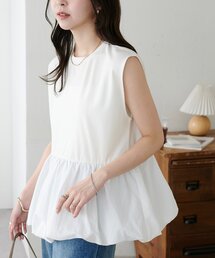 【WEB限定】バルーンペプラムフレンチTシャツ