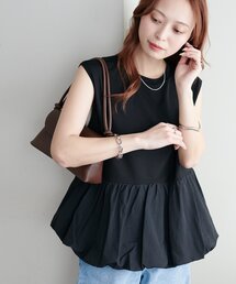 【WEB限定】バルーンペプラムフレンチTシャツ