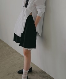 FLARED SHORT PANTS
