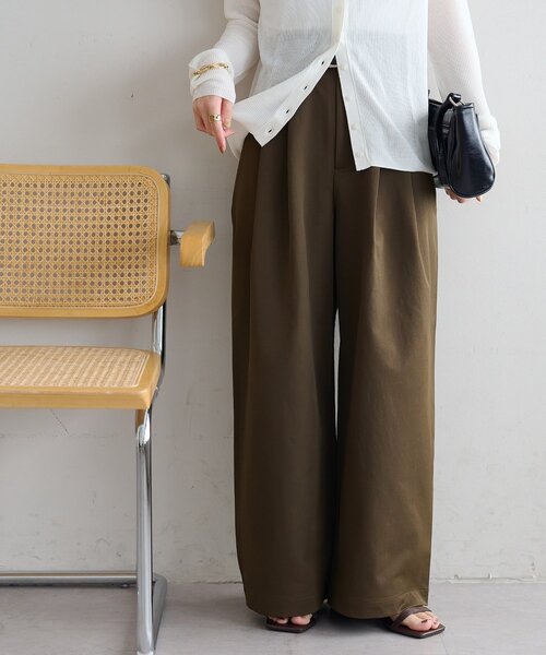 DISCOAT(ディスコート)の「2タックワイドストレッチチノ(その他パンツ・レディース・ベージュ/ブラウン/アイボリー・SMALL/MEDIUM/LARGE)」の17枚目の写真