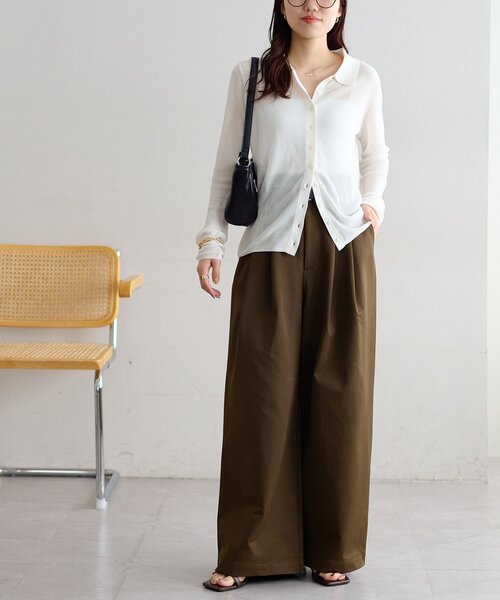 DISCOAT(ディスコート)の「2タックワイドストレッチチノ(その他パンツ・レディース・ベージュ/ブラウン/アイボリー・SMALL/MEDIUM/LARGE)」の20枚目の写真