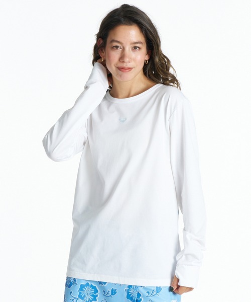 ROXY(ロキシー)の「ROXY/ロキシー レディース 長袖 ロンT 水陸両用 RLY261615M UT(Tシャツ/カットソー・レディース・ブラウン/ブラック/ホワイト・FREE)」の6枚目の写真