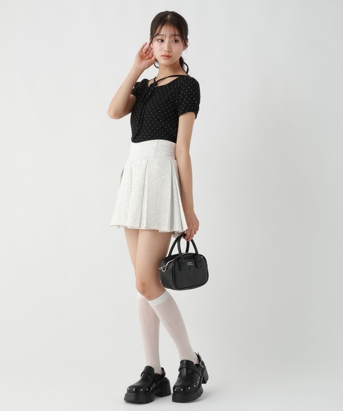 repipi armario(レピピ アルマリオ)の「ミニボストンBAG(ショルダーバッグ・キッズ・サックスブルー/ブラック/ドット・ONESIZE)」の5枚目の写真