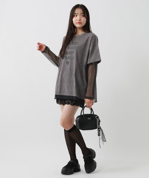 repipi armario(レピピ アルマリオ)の「ミニボストンBAG(ショルダーバッグ・キッズ・サックスブルー/ブラック/ドット・ONESIZE)」の6枚目の写真