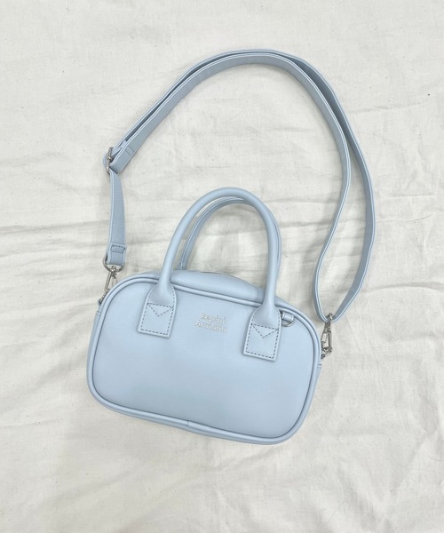 repipi armario(レピピ アルマリオ)の「ミニボストンBAG(ショルダーバッグ・キッズ・サックスブルー/ブラック/ドット・ONESIZE)」の7枚目の写真