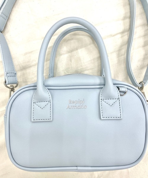repipi armario(レピピ アルマリオ)の「ミニボストンBAG(ショルダーバッグ・キッズ・サックスブルー/ブラック/ドット・ONESIZE)」の8枚目の写真