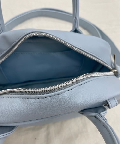 repipi armario(レピピ アルマリオ)の「ミニボストンBAG(ショルダーバッグ・キッズ・サックスブルー/ブラック/ドット・ONESIZE)」の9枚目の写真