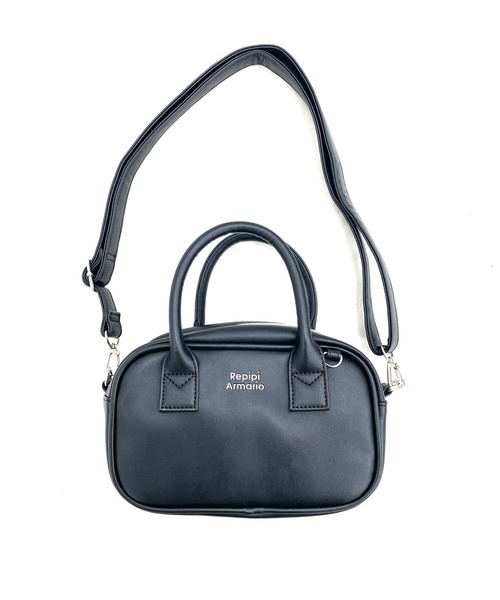 repipi armario(レピピ アルマリオ)の「ミニボストンBAG(ショルダーバッグ・キッズ・サックスブルー/ブラック/ドット・ONESIZE)」の13枚目の写真