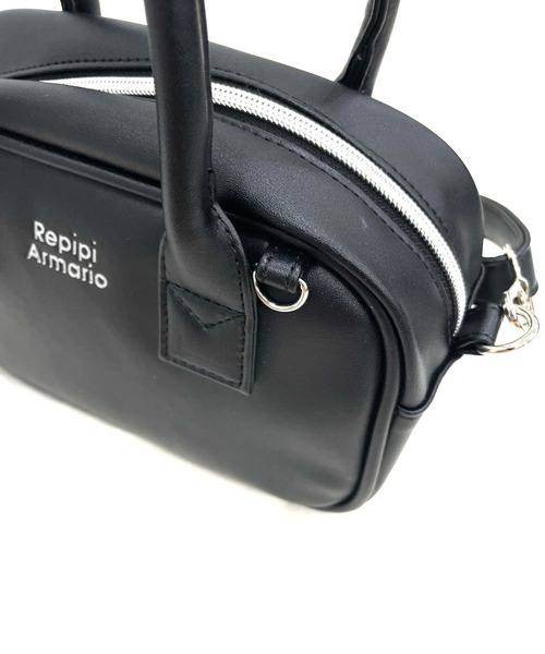 repipi armario(レピピ アルマリオ)の「ミニボストンBAG(ショルダーバッグ・キッズ・サックスブルー/ブラック/ドット・ONESIZE)」の16枚目の写真