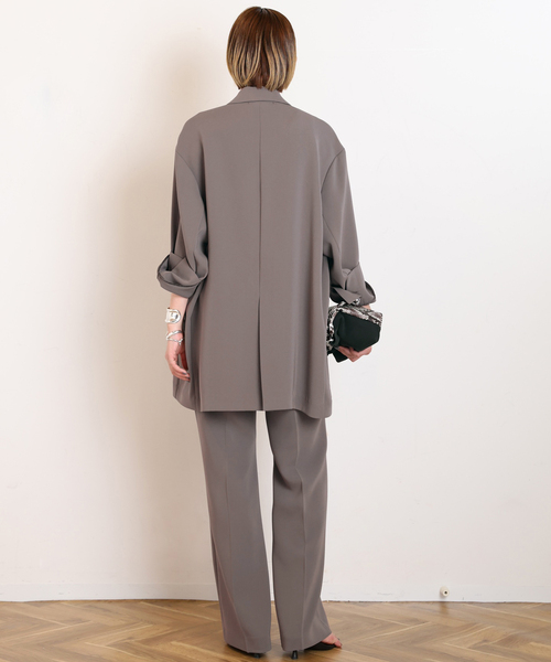 AP STUDIO（エーピーストゥディオ）の「ジョーゼットプルオンパンツ（スラックス・レディース・ブラック/オリーブ・34/36/38/40）」の7枚目の写真