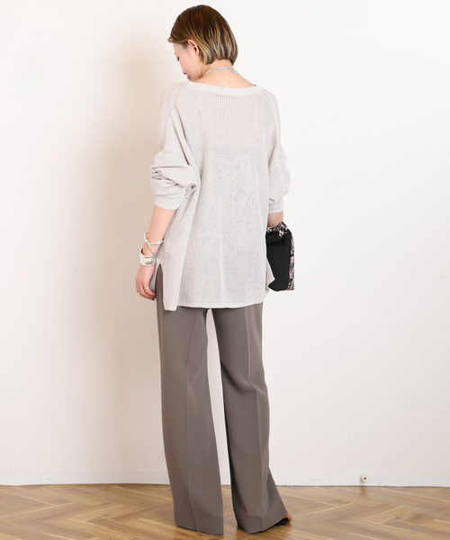 AP STUDIO（エーピーストゥディオ）の「ジョーゼットプルオンパンツ（スラックス・レディース・ブラック/オリーブ・34/36/38/40）」の15枚目の写真