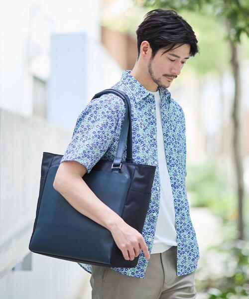 TAKEO KIKUCHI(タケオキクチ)の「CORDLEY(R)オールトートバッグ(トートバッグ・メンズ・ブラウン系その他/ネイビー/ブラック・00)」の4枚目の写真