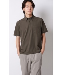 AOYAMA（アオヤマ）の「冷たいポロシャツ【ボタンダウン】【＃すごポロ】肌に触れるとヒンヤリ感じる心地よい涼感（ポロシャツ）」