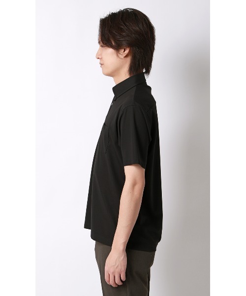 AOYAMA(アオヤマ)の「冷たいポロシャツ【ボタンダウン】【#すごポロ】肌に触れるとヒンヤリ感じる心地よい涼感(ポロシャツ・メンズ・サックスブルー/ネイビー/ブラウン/ホワイト/ブラック/グレー・S/M/L/LL)」の16枚目の写真