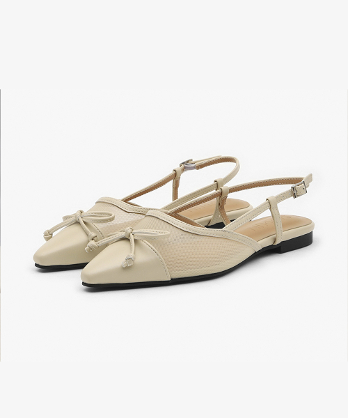 SAPPUN（サプン）の「アールレンメッシュスリングバックフラットシューズ (1.5cm)（サンダル・レディース・ホワイト/ブラック/オートミール・22.5cm/24cm/25.5cm/23.5cm/24.5cm/23cm/25cm）」の7枚目の写真
