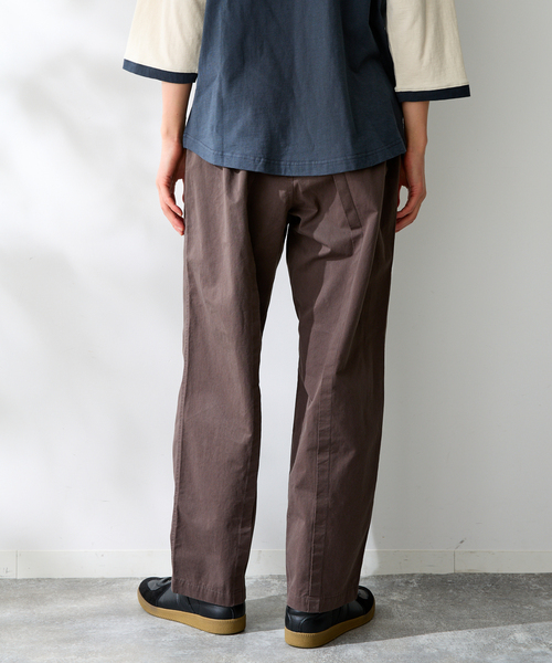 B.C STOCK（ベーセーストック）の「Twill tuck PT（その他パンツ・メンズ・ホワイト/エメラルドブルー/チャコールグレー・FREE）」の7枚目の写真