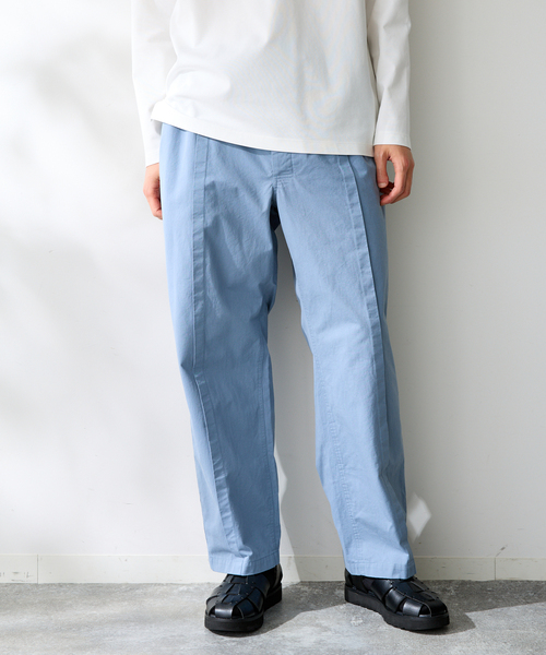 B.C STOCK（ベーセーストック）の「Twill tuck PT（その他パンツ・メンズ・ホワイト/エメラルドブルー/チャコールグレー・FREE）」の13枚目の写真
