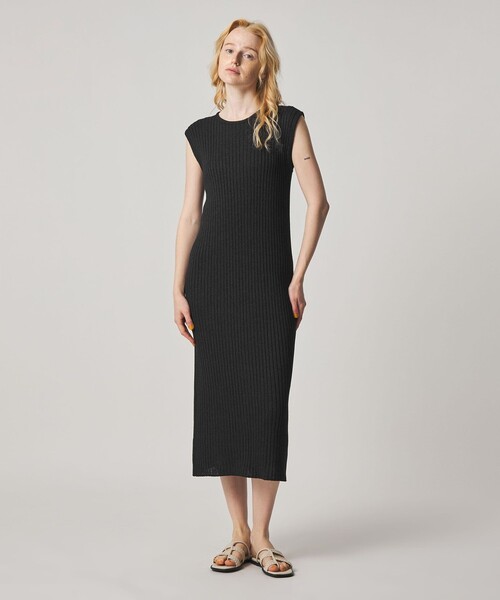 Steven Alan（スティーブンアラン）の「＜Steven Alan＞リブ ノースリーブ ワンピース（ワンピース・レディース・ダークブラウン/ブラック・FREE）」の2枚目の写真