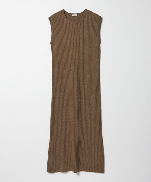 Steven Alan（スティーブンアラン）の「＜Steven Alan＞リブ ノースリーブ ワンピース（ワンピース・レディース・ダークブラウン/ブラック・FREE）」の10枚目の写真