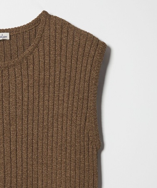 Steven Alan（スティーブンアラン）の「＜Steven Alan＞リブ ノースリーブ ワンピース（ワンピース・レディース・ダークブラウン/ブラック・FREE）」の13枚目の写真