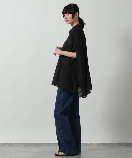 LAKOLE(ラコレ)の「シアーポンチョシャツ / 671836(シャツ/ブラウス・レディース・ブラック/アイボリー/ラベンダー/ブラウン・FREE)」の18枚目の写真
