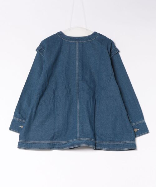 MARAI(マーライ)の「袖取り外し 2WAY デニムジャケット ベスト ノーカラー オーバーサイズ(デニムジャケット・レディース・ブルー・フリー)」の19枚目の写真