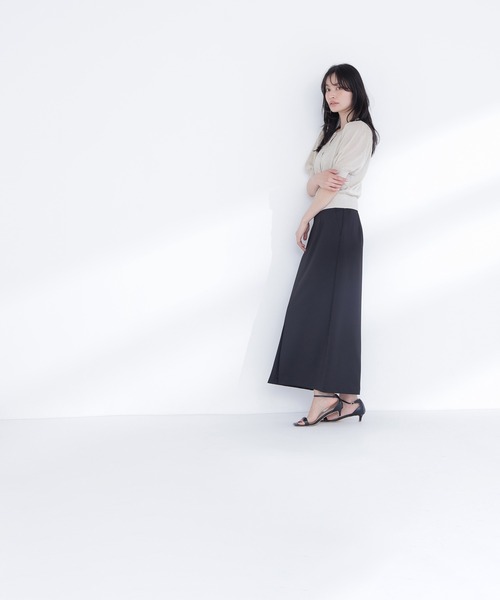 NATURAL BEAUTY BASIC(ナチュラルビューティーベーシック)の「ハーフスリーブラメカーディガン(カーディガン/ボレロ・レディース・チャコールグレー/ピンク/ベージュ・フリ-)」の18枚目の写真