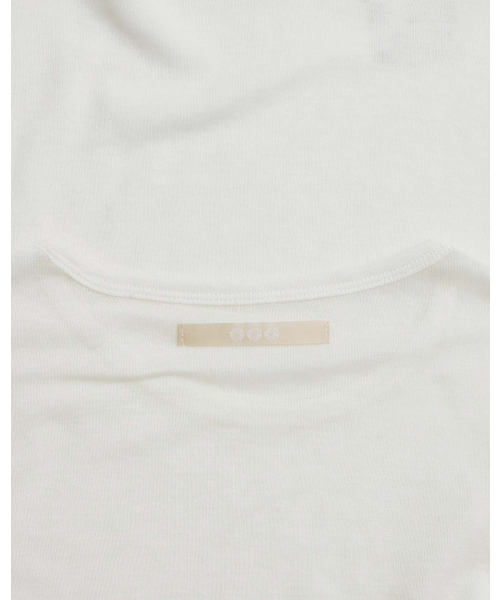 999HUMANITY(999ヒューマニティ)の「ウールテンセルブレンドレイヤードロングスリーブTシャツ(ホワイト)(Tシャツ/カットソー・レディース・その他・OS)」の2枚目の写真