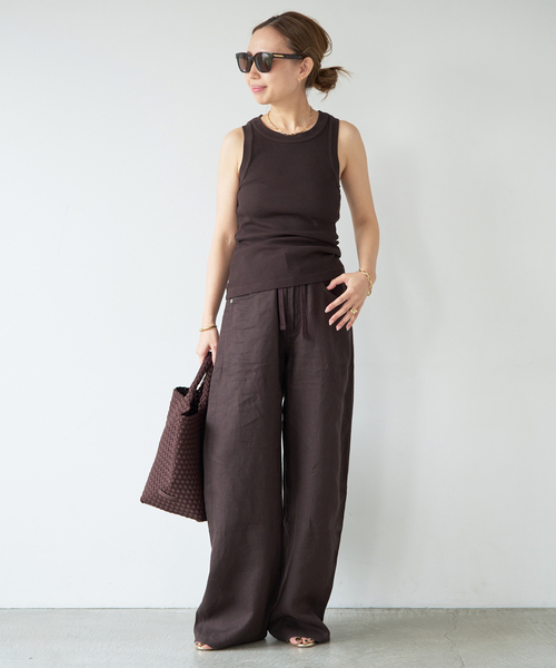 Citizens of humanity（シチズンズオブヒューマニティー）の「【CITIZENS of HUMANITY/シチズンズ・オブ・ヒューマニティ】isabel rib tank（Tシャツ/カットソー・レディース・モカ/ブラウン・FREE）」の3枚目の写真