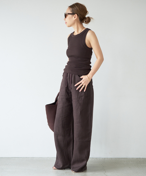 Citizens of humanity（シチズンズオブヒューマニティー）の「【CITIZENS of HUMANITY/シチズンズ・オブ・ヒューマニティ】isabel rib tank（Tシャツ/カットソー・レディース・モカ/ブラウン・FREE）」の9枚目の写真