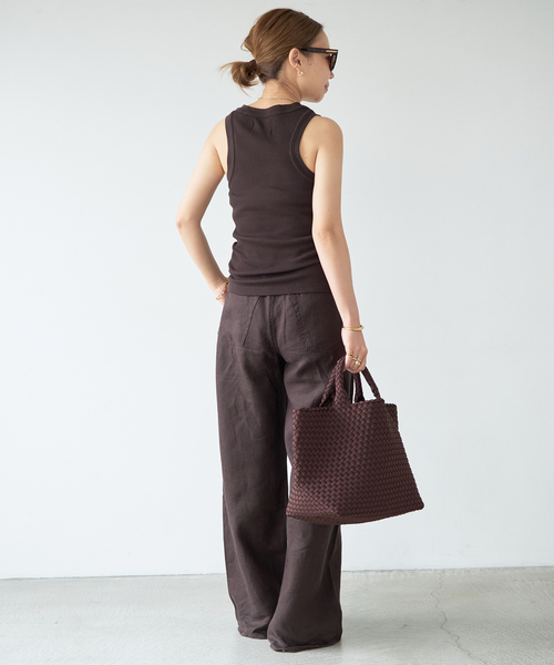Citizens of humanity（シチズンズオブヒューマニティー）の「【CITIZENS of HUMANITY/シチズンズ・オブ・ヒューマニティ】isabel rib tank（Tシャツ/カットソー・レディース・モカ/ブラウン・FREE）」の10枚目の写真