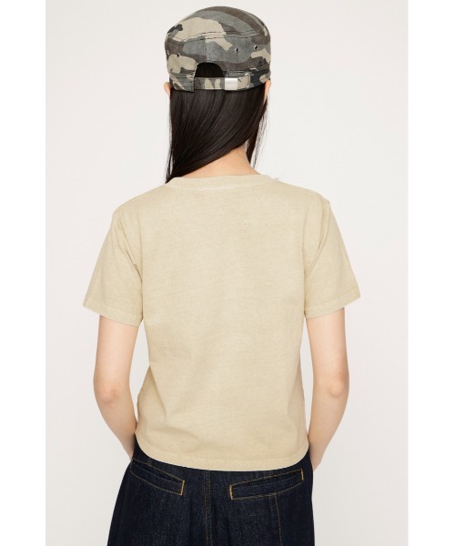 SLY（スライ）の「【SNSで話題！】LOGO ON PATCH T/SH ロゴオンパッチティーシャツ 春服 夏服（Tシャツ/カットソー・レディース・ライトイエロー/ライトピンク/ライトブラック/ネイビー・FREE）」の18枚目の写真