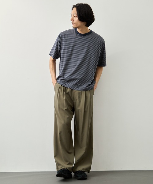 CITY TOKYO（シティトウキョウ）の「【CITY TOKYO】スムースコットンボーダーTEE（Tシャツ/カットソー・メンズ・ホワイト/ダークブルー・1/2/3）」の11枚目の写真