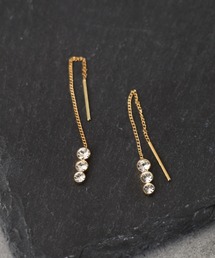 キラリ3連アメリカンピアス