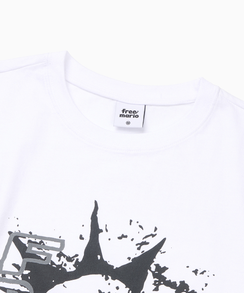 FREEMARIO（フリーマリオ）の「FRMR ペインテッドTシャツ [ホワイト]（Tシャツ/カットソー・レディース・ホワイト・SMALL/MEDIUM）」の3枚目の写真