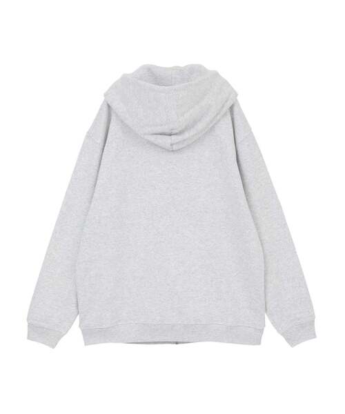 CONVERSE TOKYO(コンバーストウキョウ)の「PATCHWORK LOGO ZIP HOODIE(パーカー・レディース・ネイビー/ライトグレー/ブラック・SMALL/MEDIUM)」の11枚目の写真