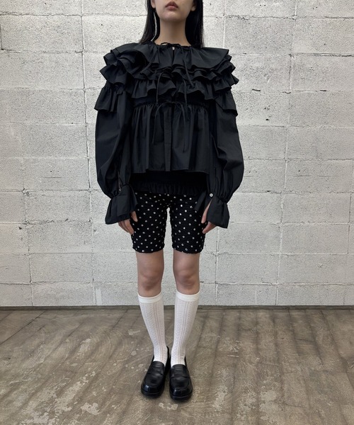 CONZ（コンズ）の「【naokitomizuka(ナオキトミヅカ)】Polka dot print cycling shorts（その他パンツ・レディース・ブラック・FREE）」の6枚目の写真