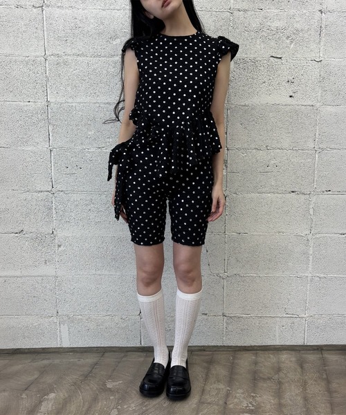 CONZ（コンズ）の「【naokitomizuka(ナオキトミヅカ)】Polka dot print cycling shorts（その他パンツ・レディース・ブラック・FREE）」の7枚目の写真