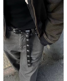 CELENA BEATS（セレナビーツ）の「ヴィンテージライク スタースタッズ ナローロングベルト（ベルト）」